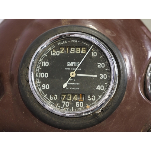 BSA B31 motorcycle. 348cc Frame No. CB31 10964 Engine No. DBD32 GS4176 ...