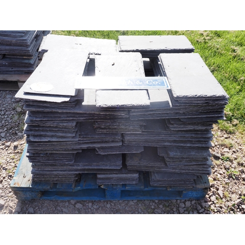 Pallet of Welsh roof slates