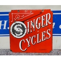 Double sided early enamel sign - Singer Cycles, Wildman Birmingham 18 ...