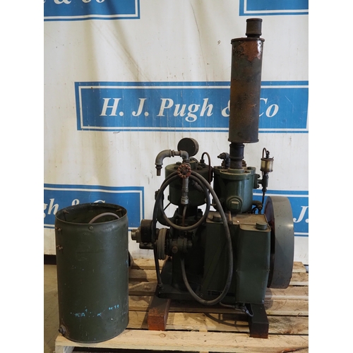 Hamworthy oil engine, fitted with BTH magneto. Engine No. 35740
