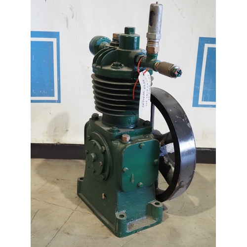 Hamworthy air compressor. Engine No. 72892