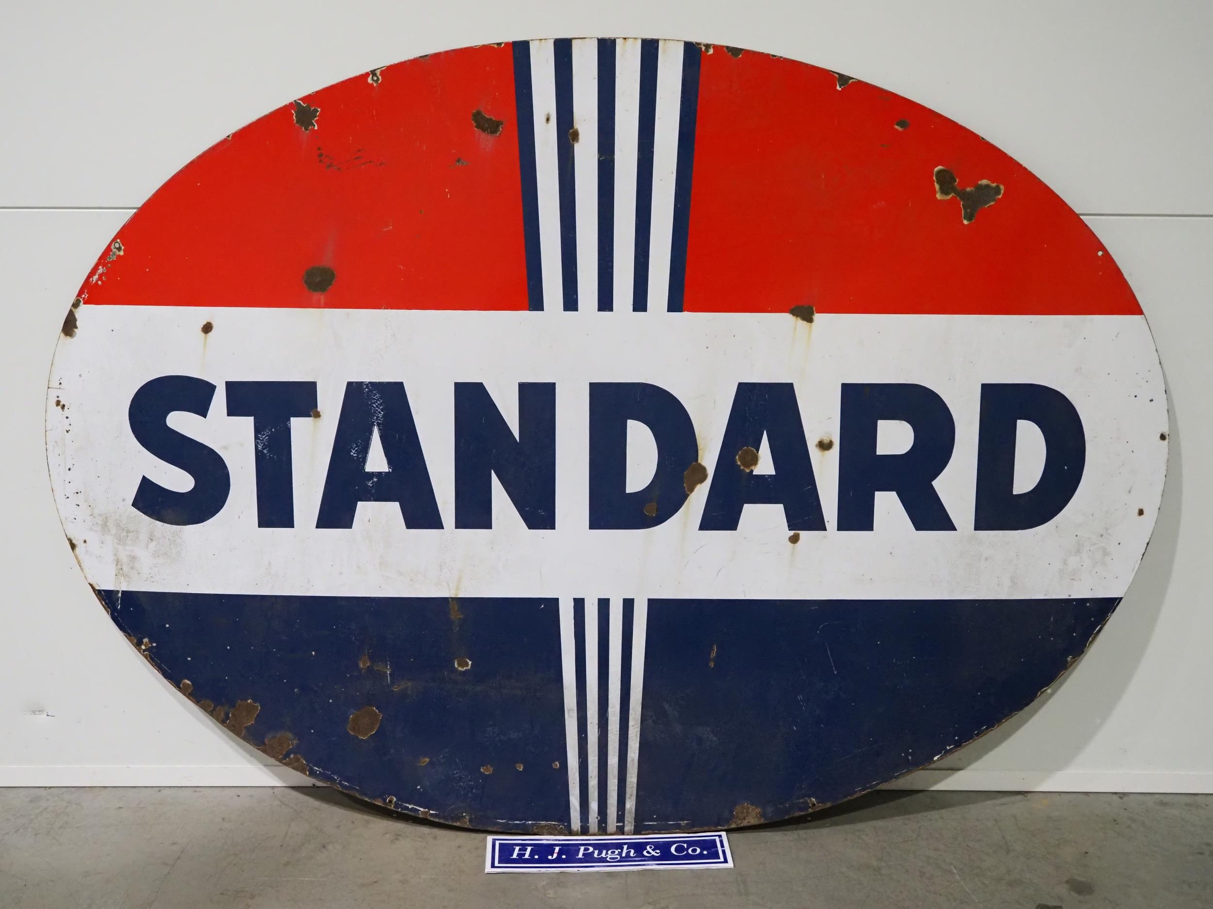 Double sided enamel sign - Standard 62