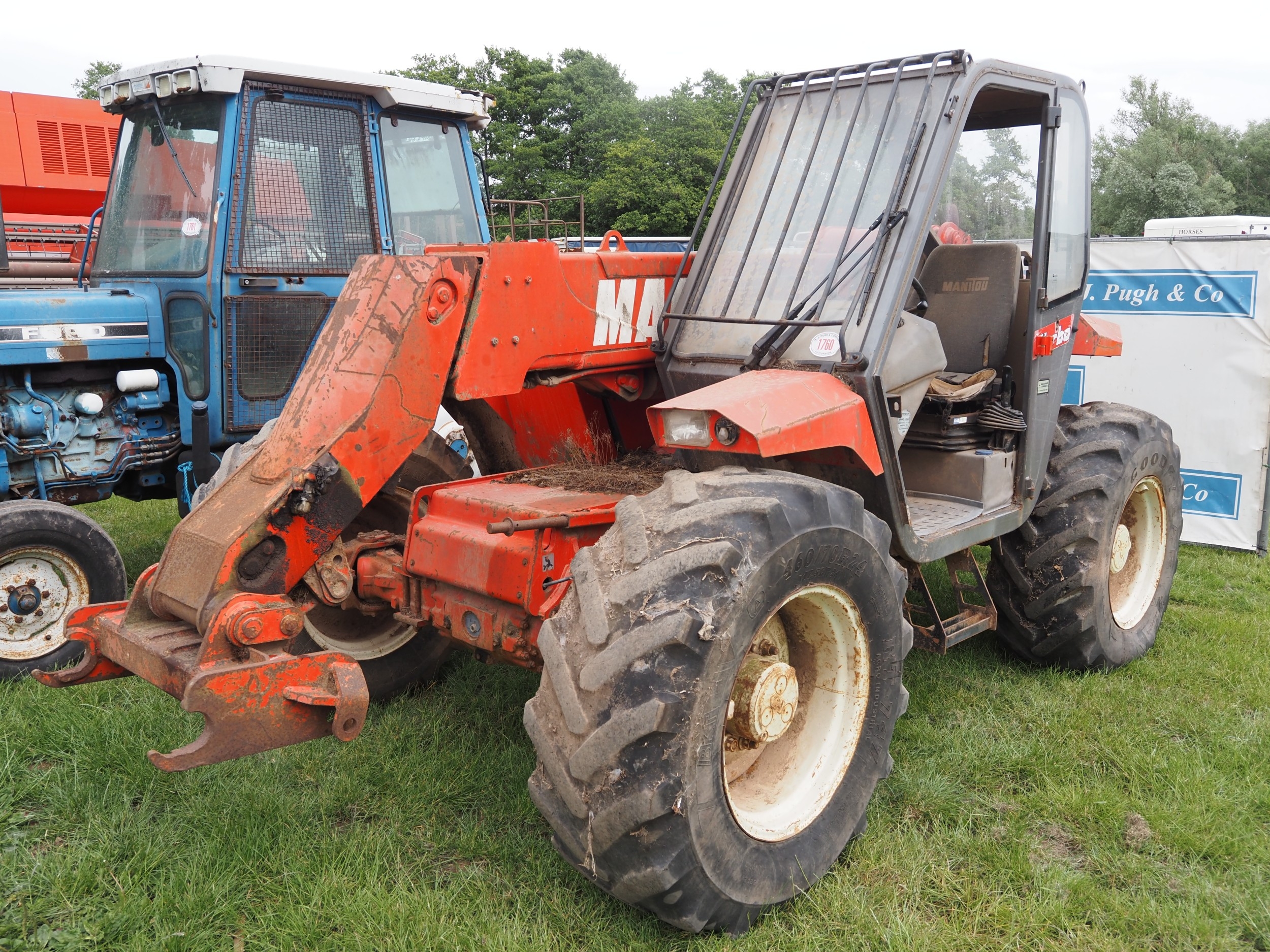 Manitou MLT626 Turbo telehandler, off a farm, brakes need attention ...
