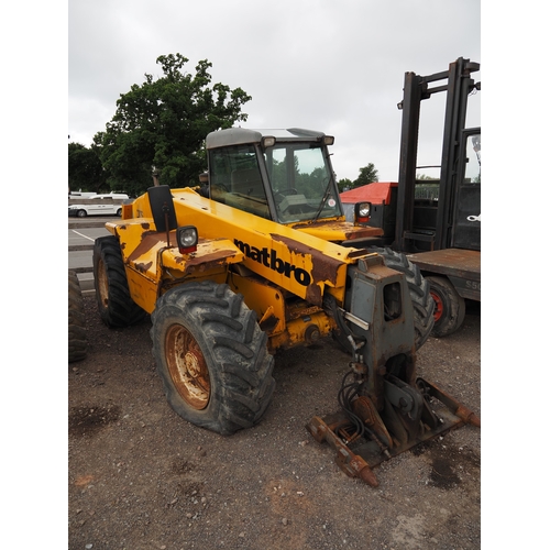 Matbro TS280 telehandler. Starts, runs and drives. Reg. P477 DFJ. Key ...