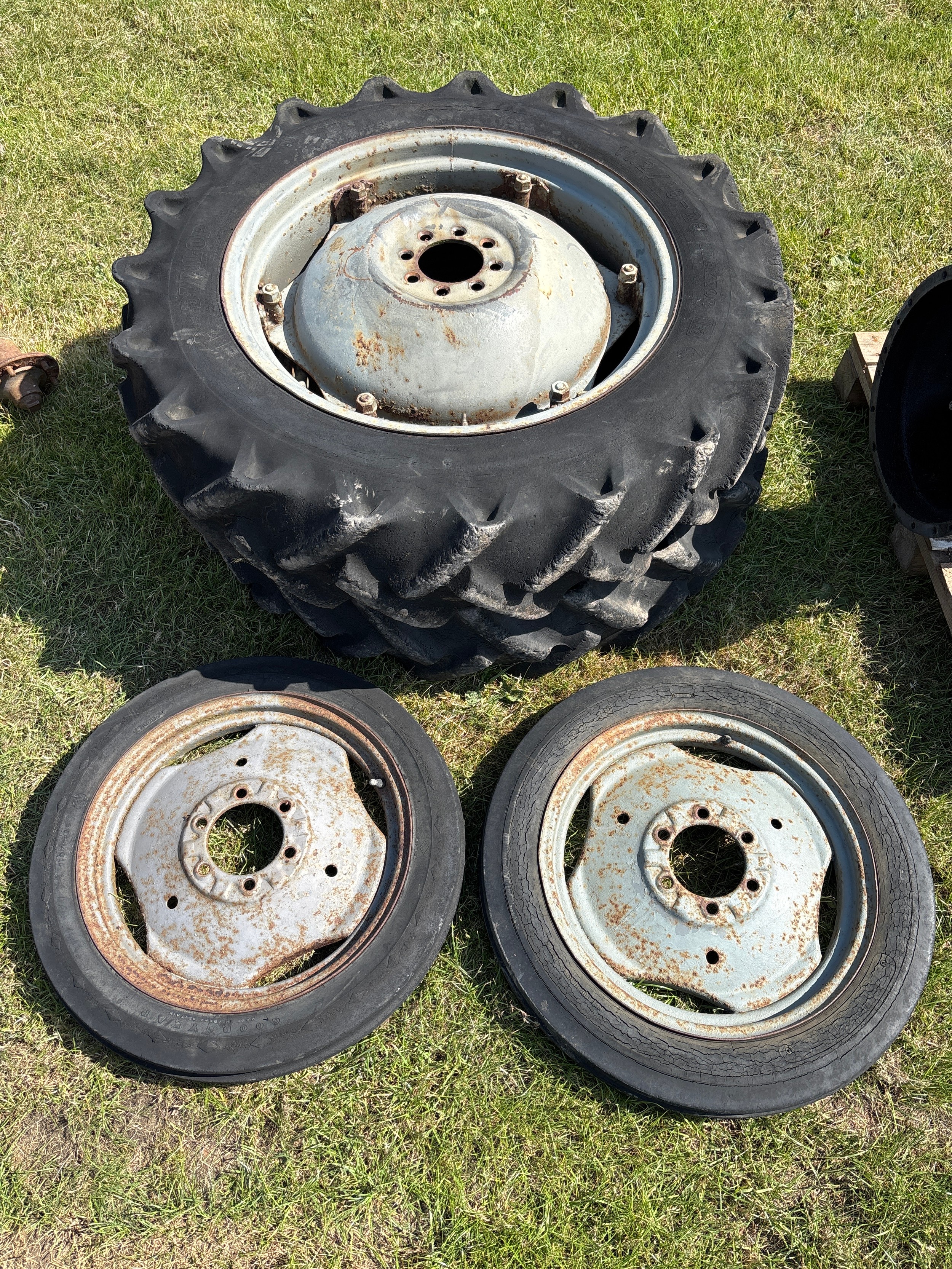 Ferguson T20 rear and front wheels and tyres