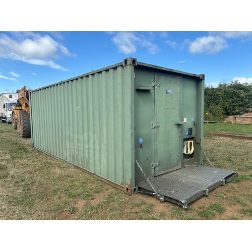 Bullet bomb proof all electric container 20ft