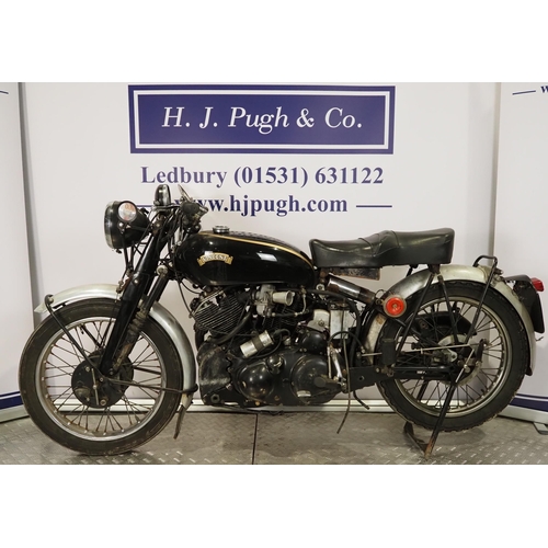 906 - Vincent Rapide/Black Shadow motorcycle. C.1957. 1000cc
Frame No. RC6934 (V5 states RC 9519BE)
Engine... 