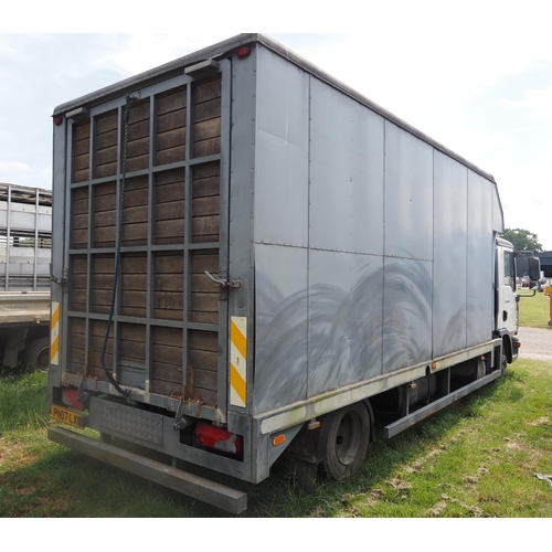 3013 - Man TG Horse lorry. 10 Tonne down rated to 7.5 Tonne. Air suspension. Reg PN07 LXR. V5 and key in of... 