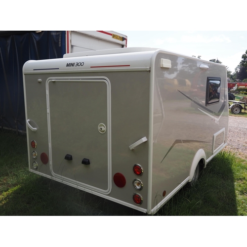 3029 - Trigano Freestyle Mini 300 caravan, 2004. Key in office