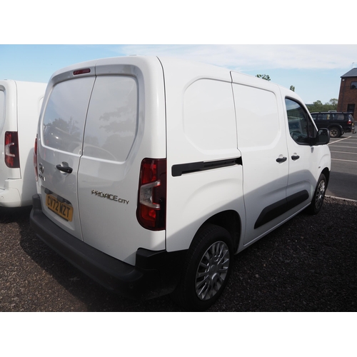 3044 - Toyota Proace city van. 1500cc. Runs and drives. Showing 54,162 miles. MOT until 14/12/25. Reg. CV72... 