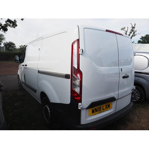 3051 - Ford Transit custom 290 van. MOT until 3/2/26. Runs and drives. Showing 107,241 miles. Reg. WN18 LXM... 