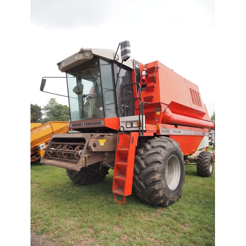 2069A - Massey Ferguson 38 combine. 20ft Header and trolley, drove to sale site. Reg. G653 TBH. V5 and key i... 