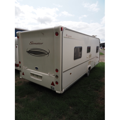3002 - Bailey Senator Virginia Series 6 caravan, 2007. Docs and keys in office