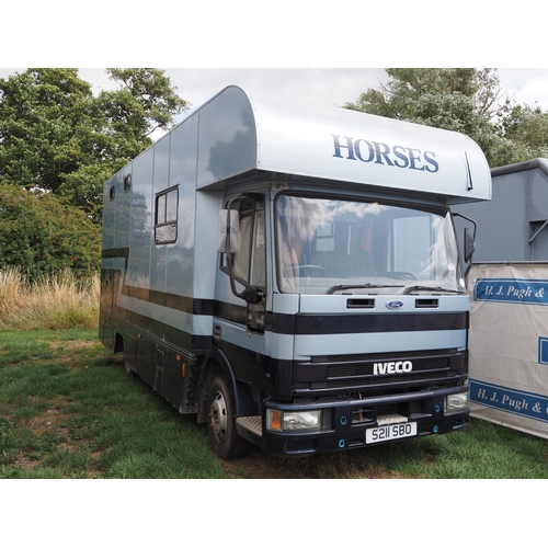 3008 - Ford Iveco 75E15 horsebox. In recent use. New brake calliper and 2 brake actuator valves. New ramp 2... 