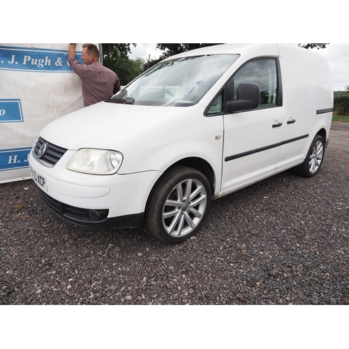 3033 - Volkswagen Caddy TDI van. No MOT. Showing 118,093 miles. Declared Cat. D 19/10/2011. No MOT. Reg. PK... 