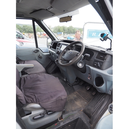 3037 - Ford Transit double cab tipper. Declared Cat. C 24/5/2012. Showing 100,612 miles. MOT until 16/01/20... 