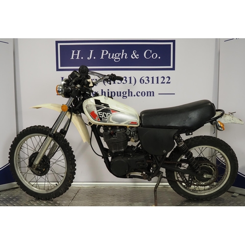 801 - Yamaha XT500 motorcycle. 
Engine No. 1E6-003634
The following bikes are part of a private collection... 