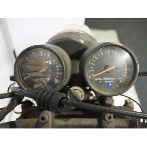 802 - Yamaha XT350 motorcycle. 350cc
Frame No. 3Y3-004291
Engine No. 3Y3-004291
Engine turns over but has ... 