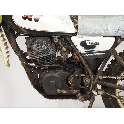 802 - Yamaha XT350 motorcycle. 350cc
Frame No. 3Y3-004291
Engine No. 3Y3-004291
Engine turns over but has ... 