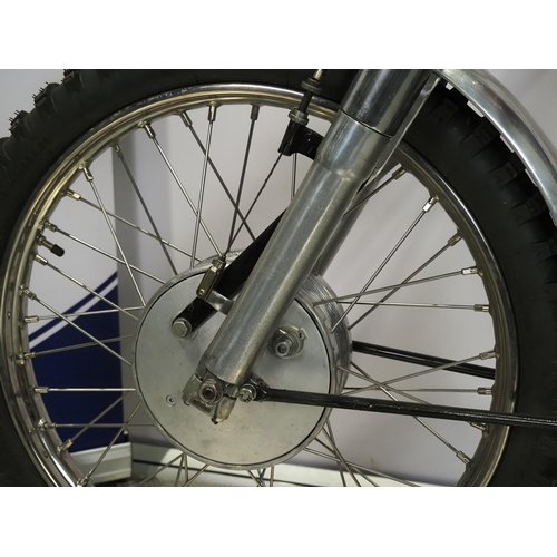 804 - Matchless 500 scrambler.
Frame No. 81119
Engine No. 54/18S 1673C
Engine turns over with compression ... 