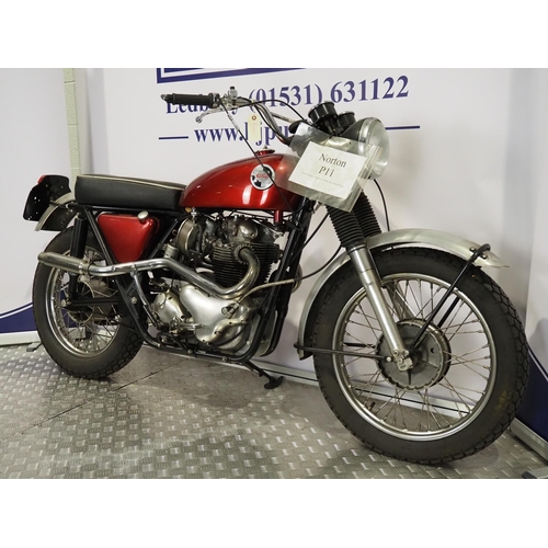 805 - Norton P11 scrambler motorcycle. 1967. 500cc
Frame No. 121597
Engine No. 11/121597
Engine turns over... 
