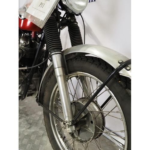 805 - Norton P11 scrambler motorcycle. 1967. 500cc
Frame No. 121597
Engine No. 11/121597
Engine turns over... 