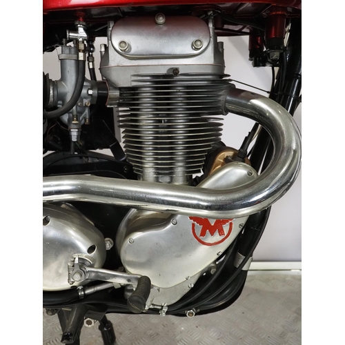 806 - Matchless G80CS motorcycle. 1965. 500
Frame No. C10895
Engine No. G80CS/4886
Engine turns over but h... 