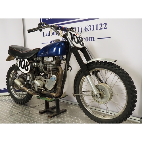 809 - AJS 350 short stroke scrambler
Frame No. A70179
Engine No. 56/16M1862C
Engine turns over with compre... 