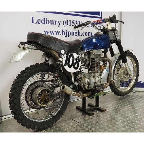 809 - AJS 350 short stroke scrambler
Frame No. A70179
Engine No. 56/16M1862C
Engine turns over with compre... 