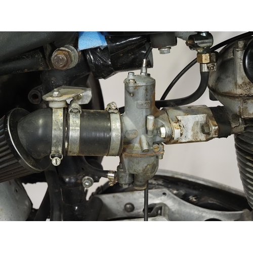 810 - Matchless 500 scrambler. 500cc
Engine No. 57/16M 1915C
Frame No. AAA361
Engine turns over with compr... 