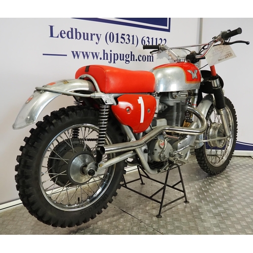 812 - Matchless G85CS scrambler. 500cc
Frame No. C/11195
Engine No. G85CS/240
Engine turns over with compr... 