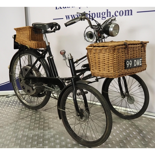 815 - Cyclemaster & Harding Tricycle. 1954. 32cc
Frame No. 3306HA
Engine No. 144130
This Cyclemaster wheel... 