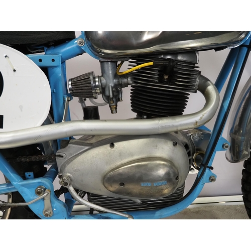 818 - Ossa 175 MX scrambler. 
Frame No. B-200816
Engine No. A21516
Engine turns over but has been dry stor... 