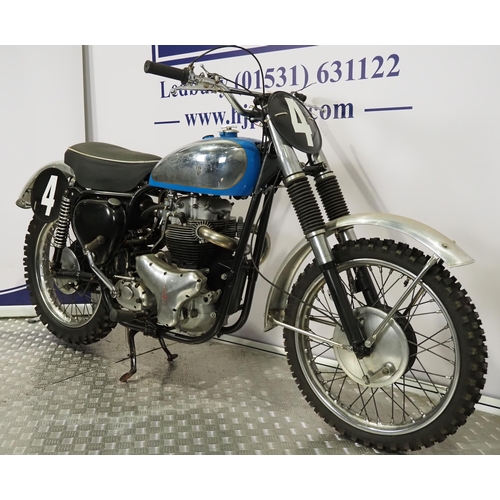 819 - BSA A10 650 Spitfire scrambler. 650cc
Frame No. GA7A 291
Engine No. DA10 SR264 HHC
Engine turns over... 