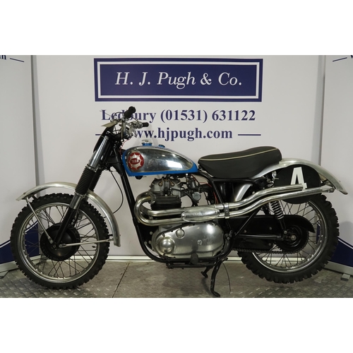 819 - BSA A10 650 Spitfire scrambler. 650cc
Frame No. GA7A 291
Engine No. DA10 SR264 HHC
Engine turns over... 