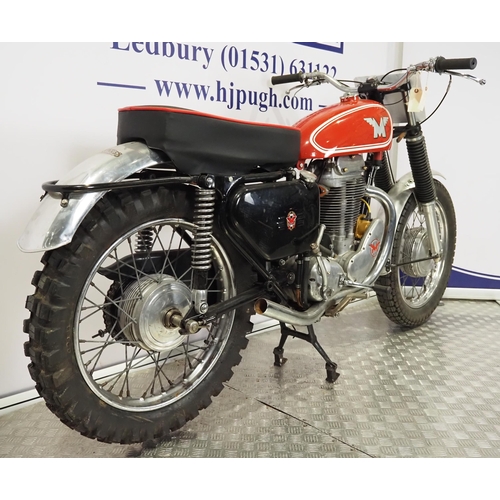 820 - Matchless G80 TCS motorcycle. 1959
Frame No. C8772
Engine No. 59/G80TCS 3433
Engine turns over with ... 