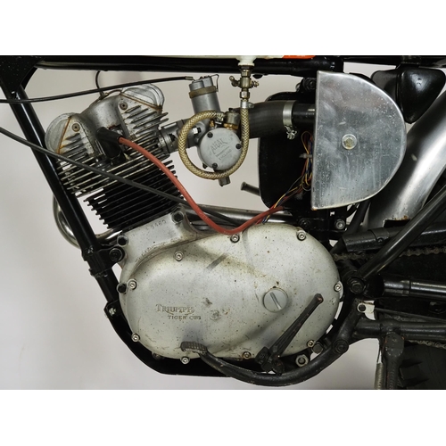 821 - Triumph Mountain Cub motorcycle
Frame No. T20M 5450
Engine No. T20M 5450
Engine turns over with comp... 
