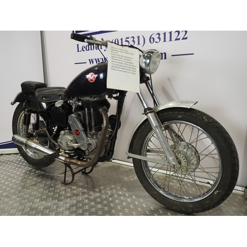 827 - Matchless 350 motorcycle. 1946
Engine No. T41979
Believed to be a military Matchless left in Italy a... 
