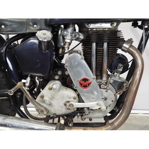 827 - Matchless 350 motorcycle. 1946
Engine No. T41979
Believed to be a military Matchless left in Italy a... 