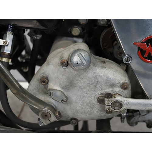 827 - Matchless 350 motorcycle. 1946
Engine No. T41979
Believed to be a military Matchless left in Italy a... 