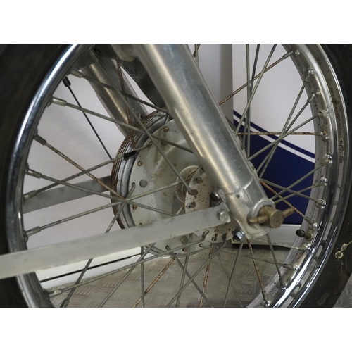 827 - Matchless 350 motorcycle. 1946
Engine No. T41979
Believed to be a military Matchless left in Italy a... 