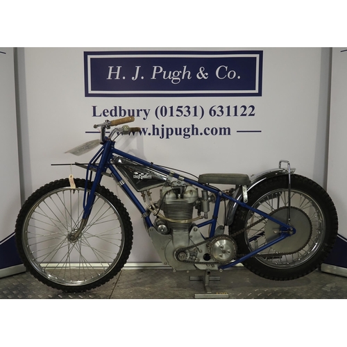 828 - Jack Emott 500 Matchless speedway bike. 
Engine No. G80CS/4690
Fitted with a Matchless G80 CS engine... 