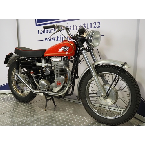 829 - Matchless G80 TCS motorcycle. 1960. 500cc
Engine No. 60/80TCS 3623
Engine turns over with compressio... 