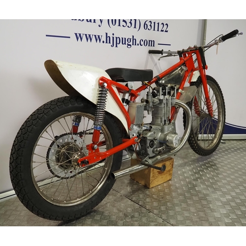831 - Matchless grasstrack bike
Frame No. S813
Engine No. 59/G3 36965
Unknown grasstrack frame fitted with... 