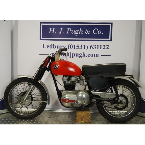 832 - Matchless 250 lightweight scrambler. 1960. 250cc
Frame No. 5528
Engine No. 60/G2CS 5137
Engine turns... 