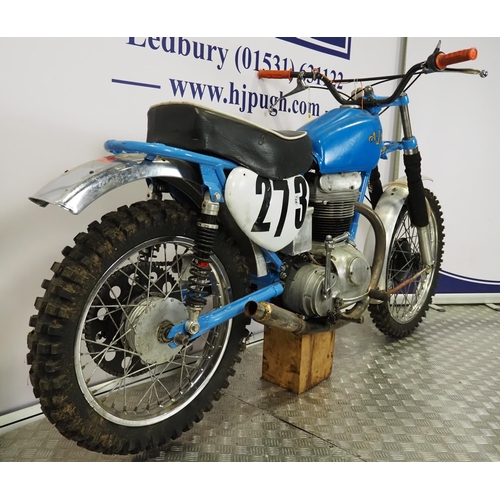 835 - AJS 14CSR scrambler. 250cc
Frame No. 18183
Engine No. 14/CSR/15444
Engine turns over with compressio... 