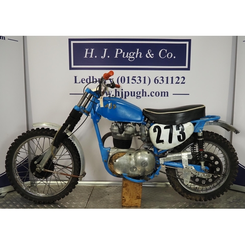 835 - AJS 14CSR scrambler. 250cc
Frame No. 18183
Engine No. 14/CSR/15444
Engine turns over with compressio... 