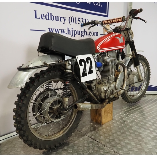 836 - Matchless G80S scrambler. 1954
Frame No. 
Engine No. 54 G80S 1587
Engine turns over with compression... 