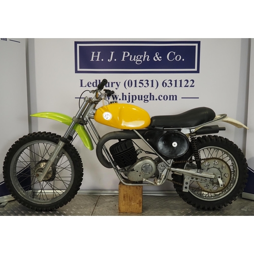837 - AJS Stormer motorcycle. 250cc
Engine No. 2503DCR 665
Engine turns over with compression but has been... 