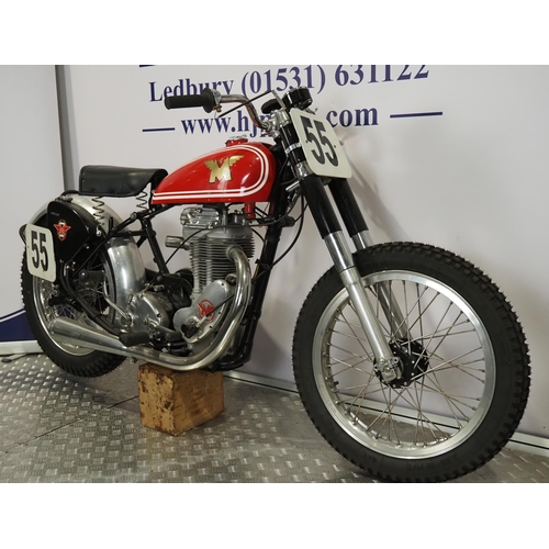 839 - Matchless G80 motorcycle. 500cc
Engine No. 7/G80 28990 R/R K
Engine turns over with compression but ... 